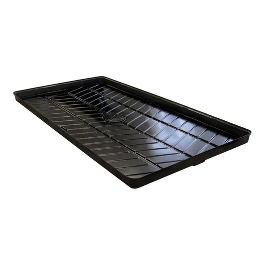 Botanicare Low Tide LT black flood tray, 4 ft x 8 ft, with moulded drainage channels