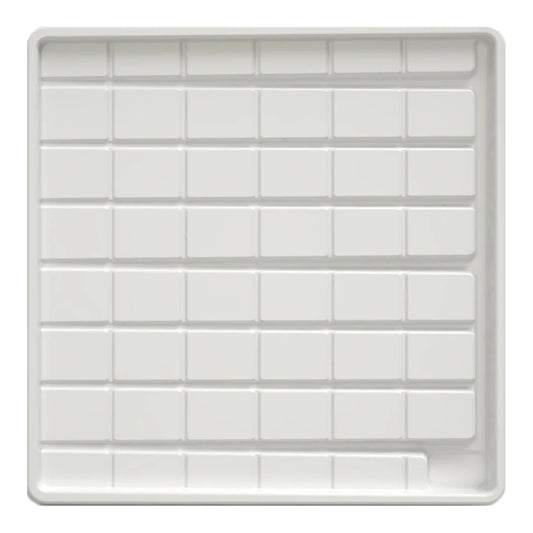Botanicare Mobile Rack Grow Tray 4 ft x 4 ft, white, top view