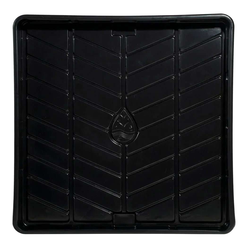 Botanicare OD Black Tray 4ft x 4ft | Fits a 4x4 Tent, 6in, 50 Gallon - tray, top view