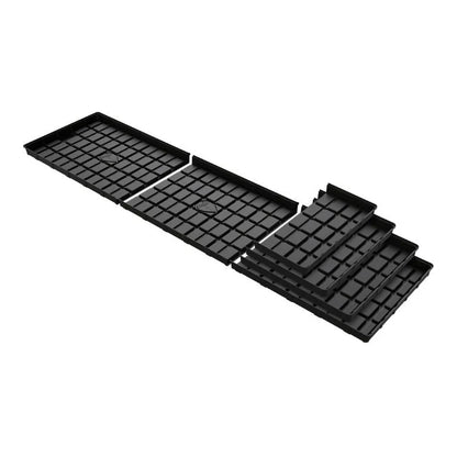 Botanicare Slide Bench Trilock trays showing the interlocking tray sections