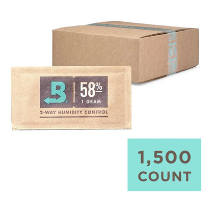 Boveda 58% 1 gram slim pack with 1,500 count case