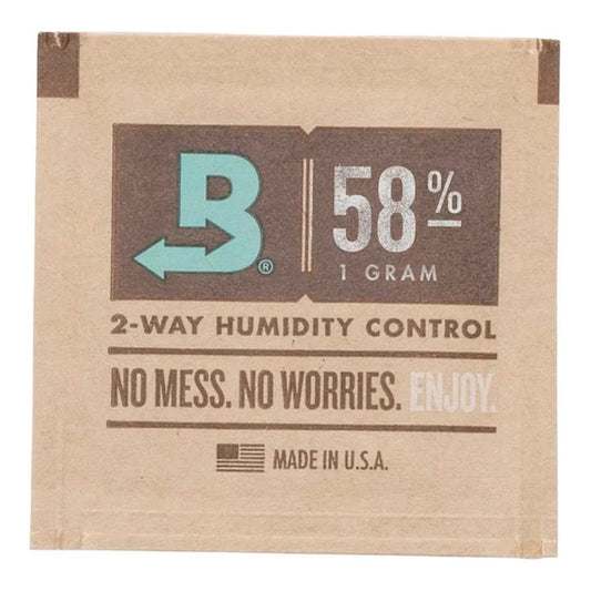 Boveda 58% RH 1 gram square 2-way humidity control pack
