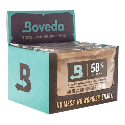 Boveda 58% 67 gram retail display box