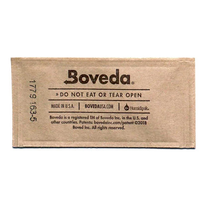 Boveda 1 gram slim pack, back label