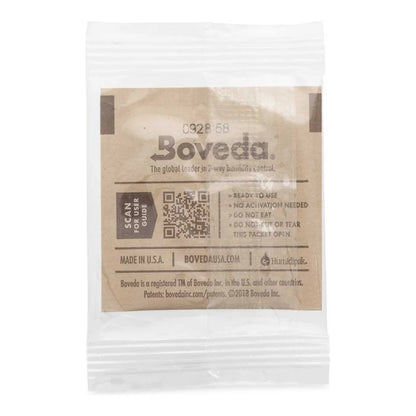 Boveda 4 gram overwrapped pack, back label