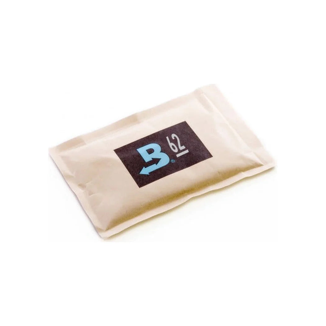 Boveda 62% 67 gram pack, angled view
