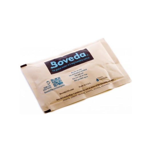 Boveda 62% 67 gram pack, back label
