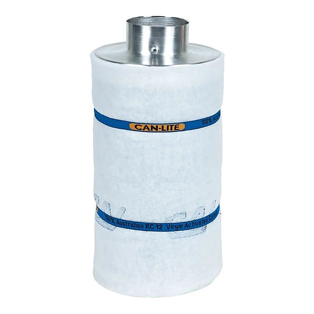 Can-Lite 4 inch 250 CFM activated carbon filter with pre-filter fitted