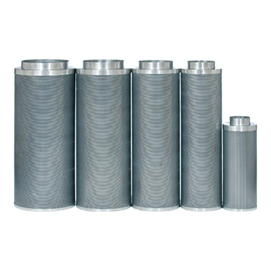 Can-Lite carbon filter range shown side by side for size comparison
