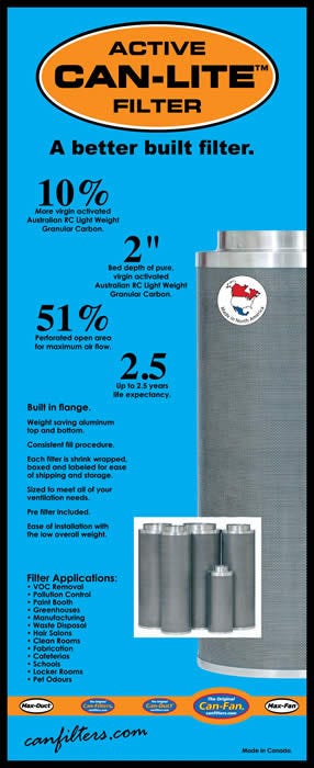 Can-Lite Carbon Filter 14 inch - 2200 CFM