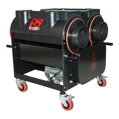 CenturionPro Gladiator hybrid trimmer, rear view showing twin tumblers