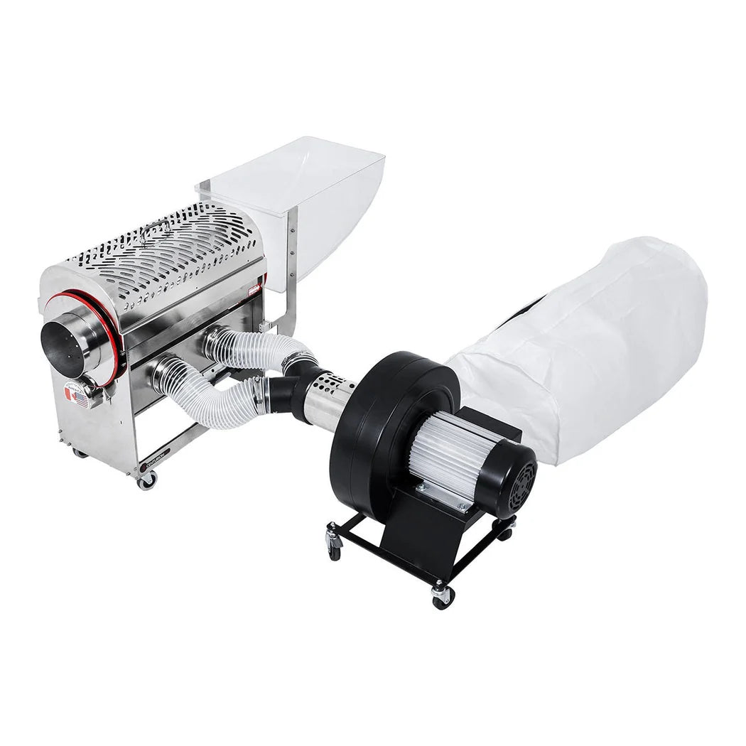 CenturionPro Original SS blower and tumbler on a stand