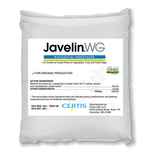 Certis Javelin WG biological insecticide, 5 lb bag