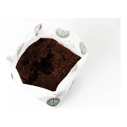 Char Coir BioPot half gallon, side view