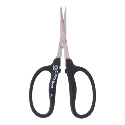 Chikamasa B-500SKF antibacterial scissors with straight fluorine-coated stainless blade and black grip