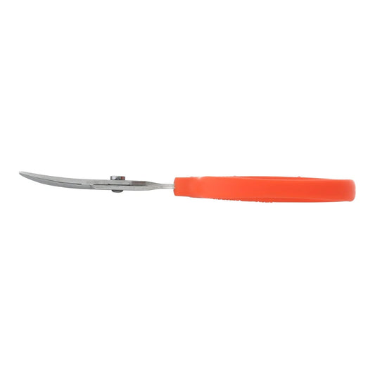 Side profile of the Chikamasa B-500SR showing the curved blade and slim elastomer grip