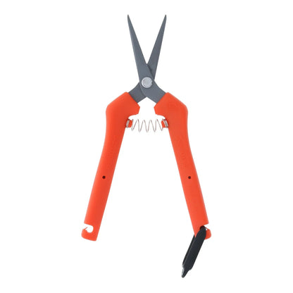 Chikamasa TP-500SF spring-loaded trimming scissors with straight fluorine-coated stainless blade
