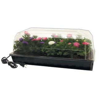 Hot House w/ Heat Mat, tray, 72 cell pack, 7" dome