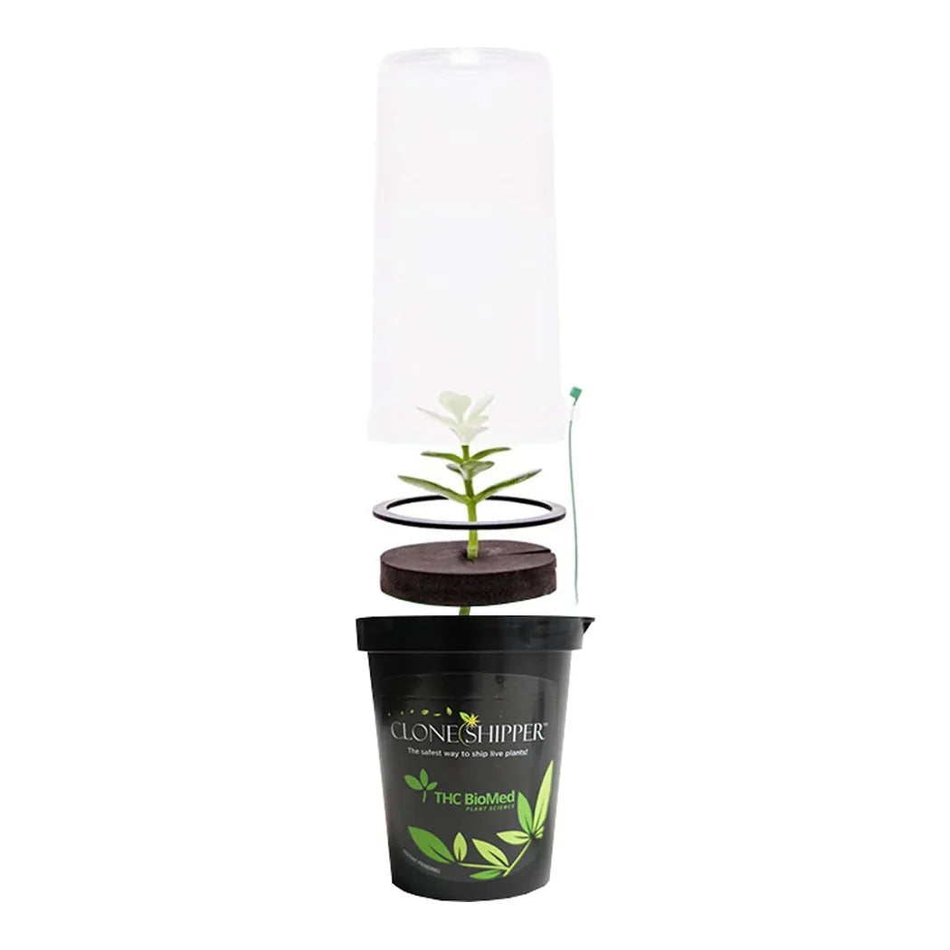 Clone Shipper Plant Shipping Module | 100+ Hour LED, Vented - plant shipping module with dome