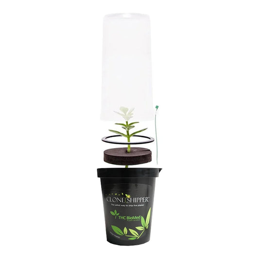 Clone Shipper Plant Shipping Module | 100+ Hour LED, Vented - plant shipping module with dome