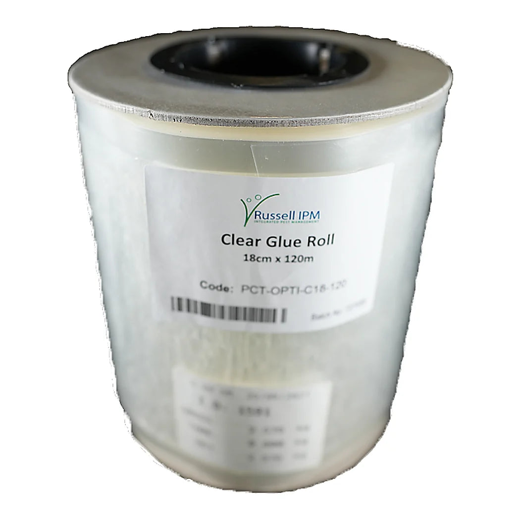 Common Culture Clear Film Glue Roll (Root Aphids) - 18cm x 120m (European Horticulture Standard) - clear film glue roll, labelled