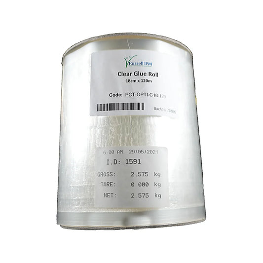 Common Culture Clear Film Glue Roll (Root Aphids) - 18cm x 120m (European Horticulture Standard) - glue roll, label detail