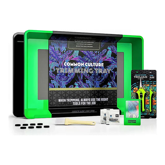 Common Culture Harvest Trim Tray w/ Micron Screen w/ Trojan Scissors Kit - trim tray kit with micron screen and Trojan scissors