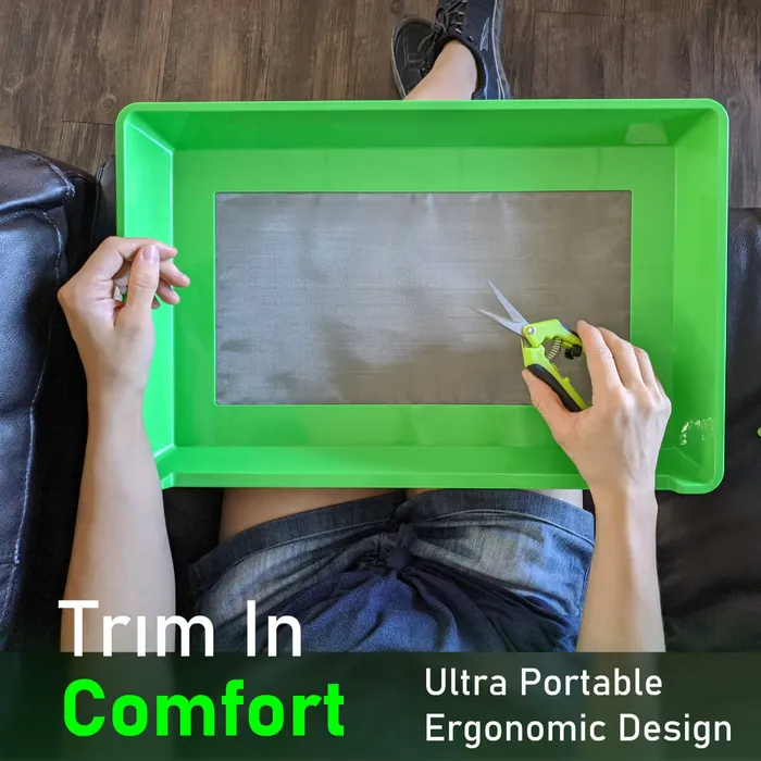 Common Culture Harvest Trim Tray w/ Micron Screen w/ Trojan Scissors Kit Trim In Comfort