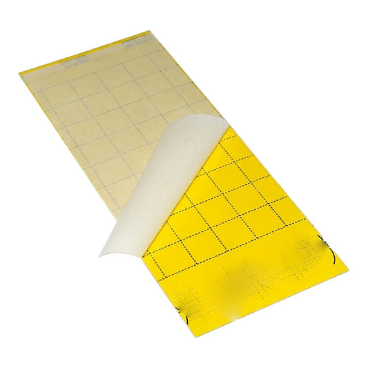 Common Culture yellow sticky glue trap, 10 x 25 cm board with printed grid and peel-off liner