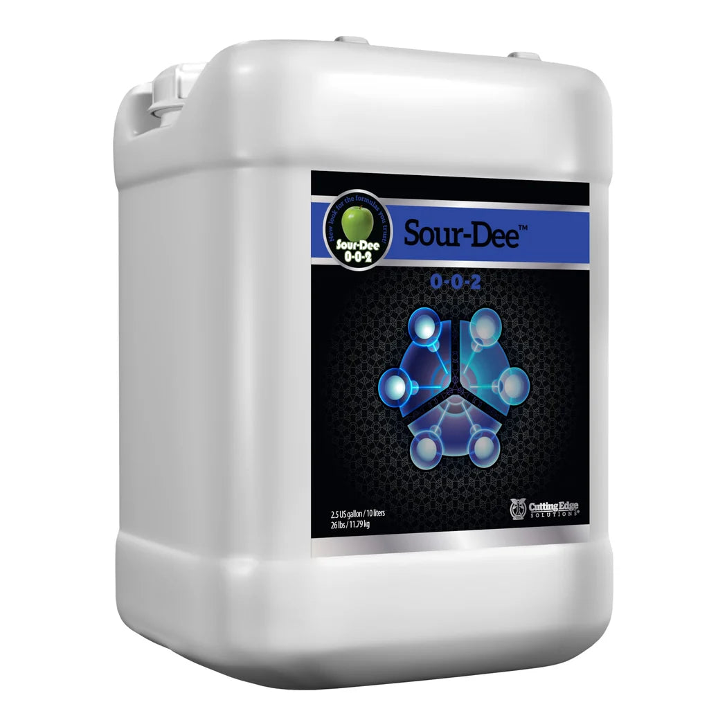 Cutting Edge Solutions Sour-Dee 0-0-2 - 2.5 US gallon jerrican