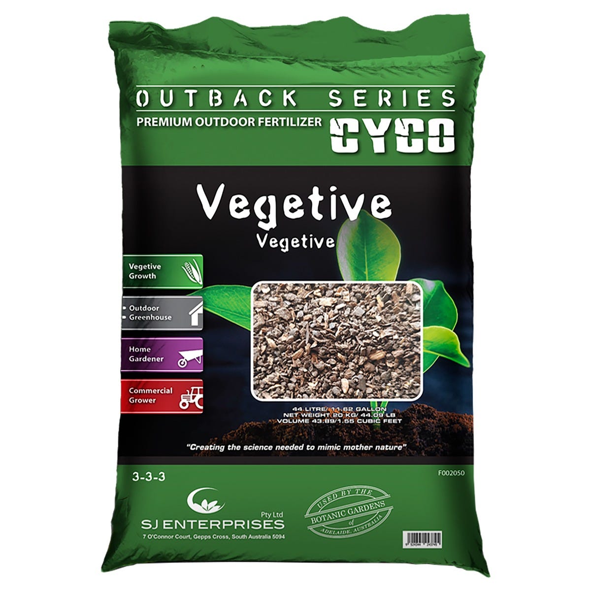 CYCO Outback Series Vegetive 20 Kg / 44 Lb Main Image