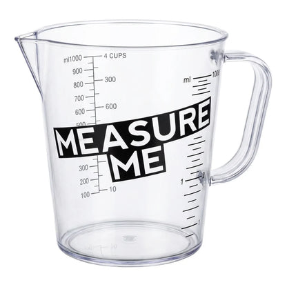 [DLW-GMC] Gro1 Measure Me 1000ml clear measuring cup with ml and cup graduations