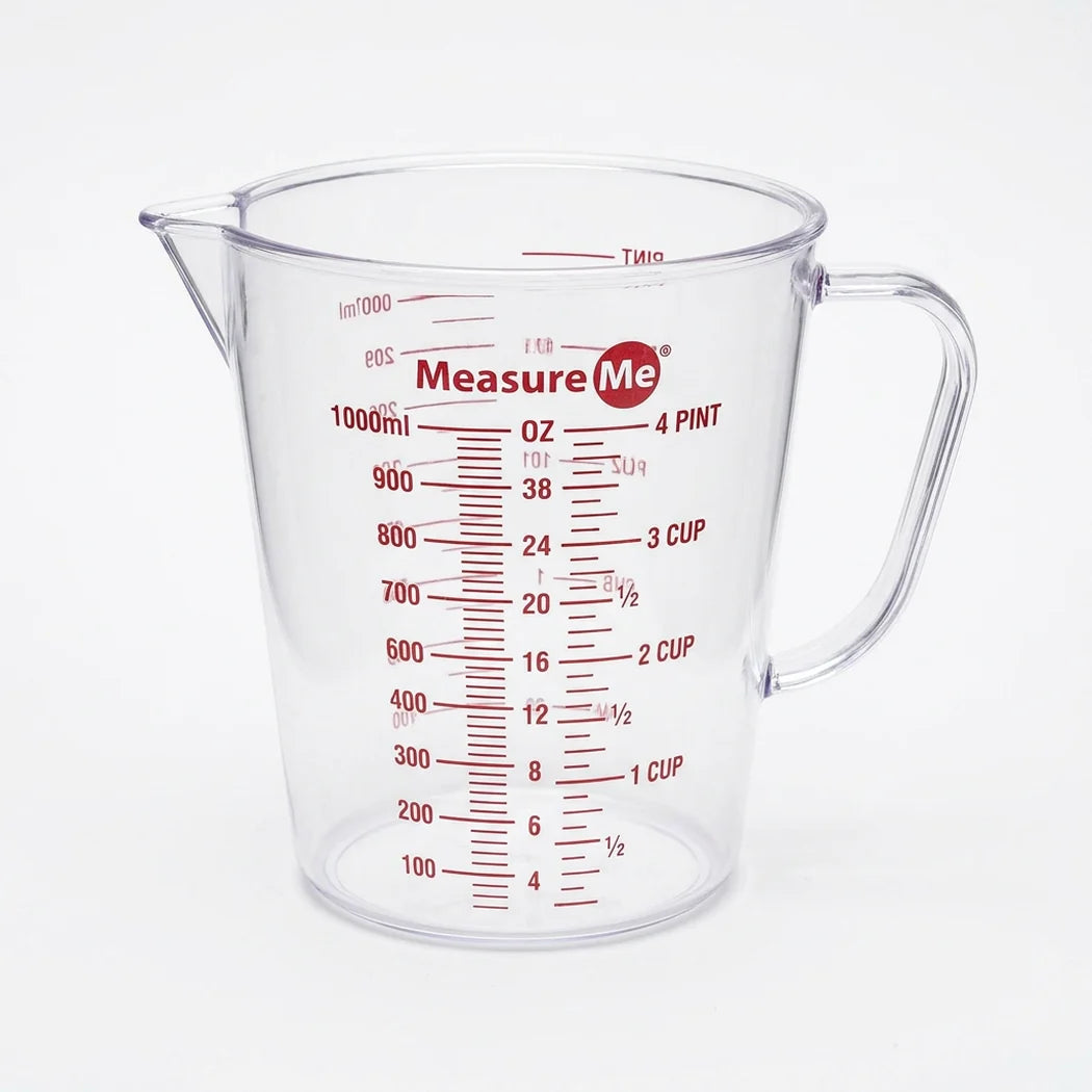 [DLW-GMC] Gro1 Measure Me 1 liter measuring cup with ml, oz, cup and pint scale