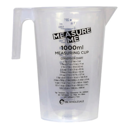 [DLW-GMC] Gro1 Measure Me 1000ml measuring cup with handle and printed chart