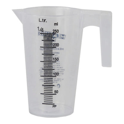 [DLW-GMC] Gro1 Measure Me 250ml translucent plastic measuring cup with handle