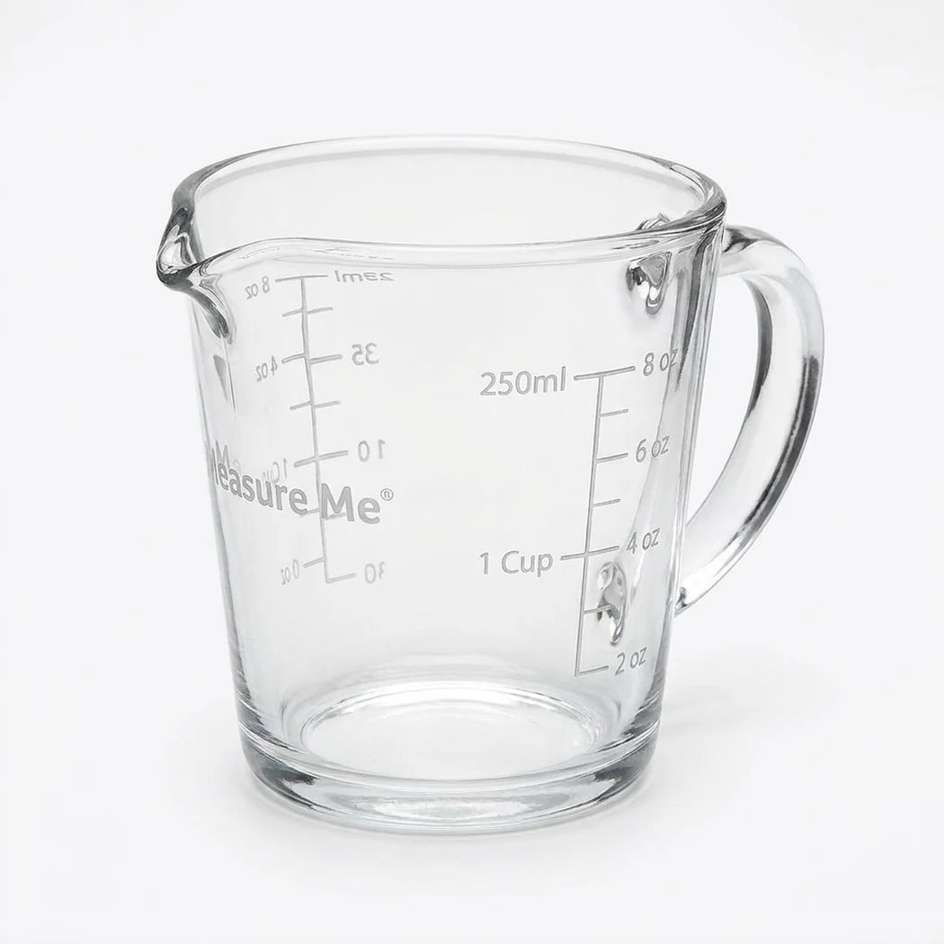 [DLW-GMC] Gro1 Measure Me 250ml clear measuring cup with cup scale