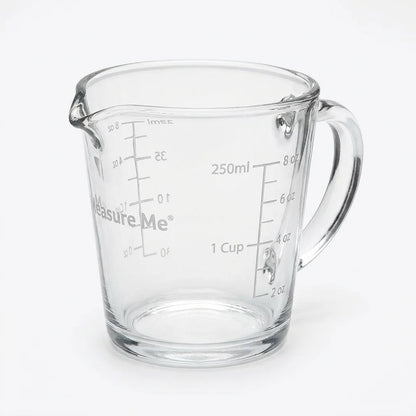 [DLW-GMC] Gro1 Measure Me 250ml clear measuring cup with cup scale