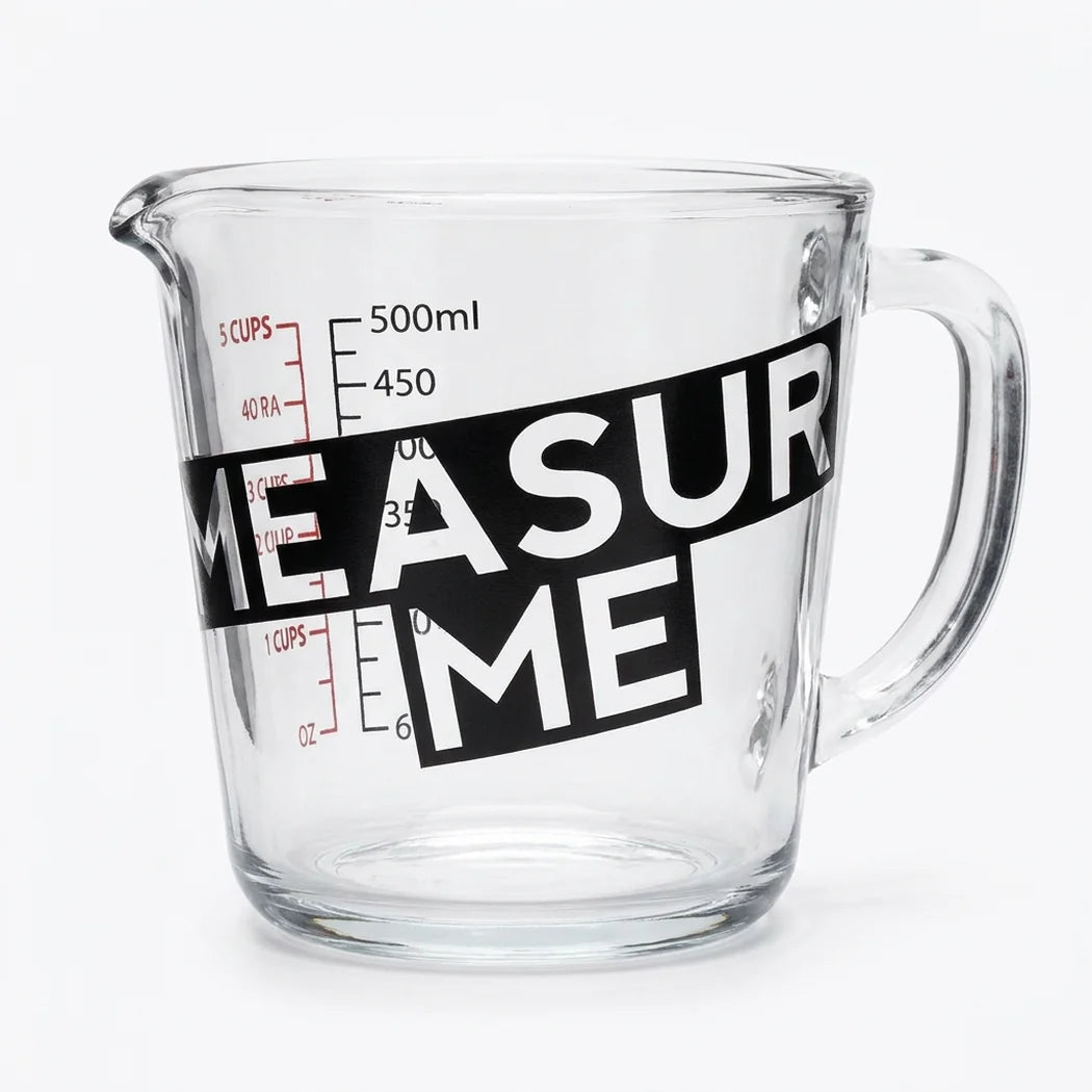 [DLW-GMC] Gro1 Measure Me 500ml clear measuring cup with cup and ml scale