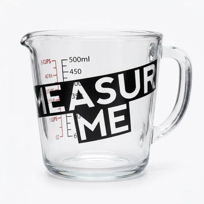 [DLW-GMC] Gro1 Measure Me 500ml clear measuring cup with cup and ml scale