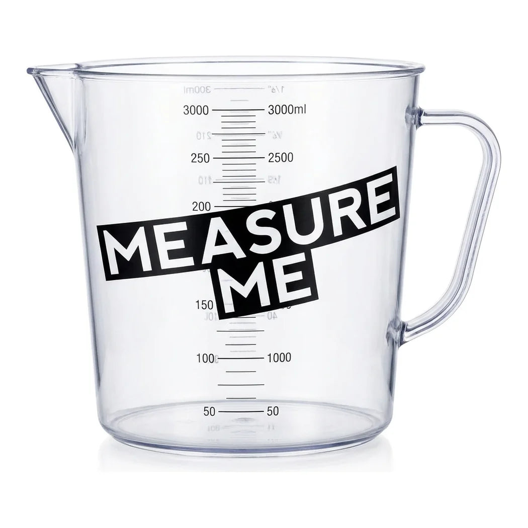 [DLW-GMC] Gro1 Measure Me 3000ml measuring cup, clear body with milliliter scale