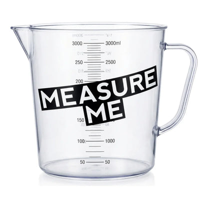 [DLW-GMC] Gro1 Measure Me 3000ml measuring cup, clear body with milliliter scale