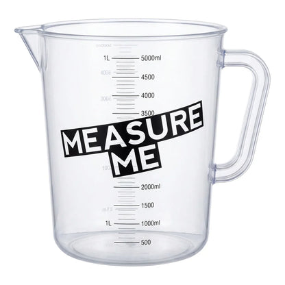 [DLW-GMC] DL Wholesale Measure Me 5000ml measuring cup, clear body with ml scale