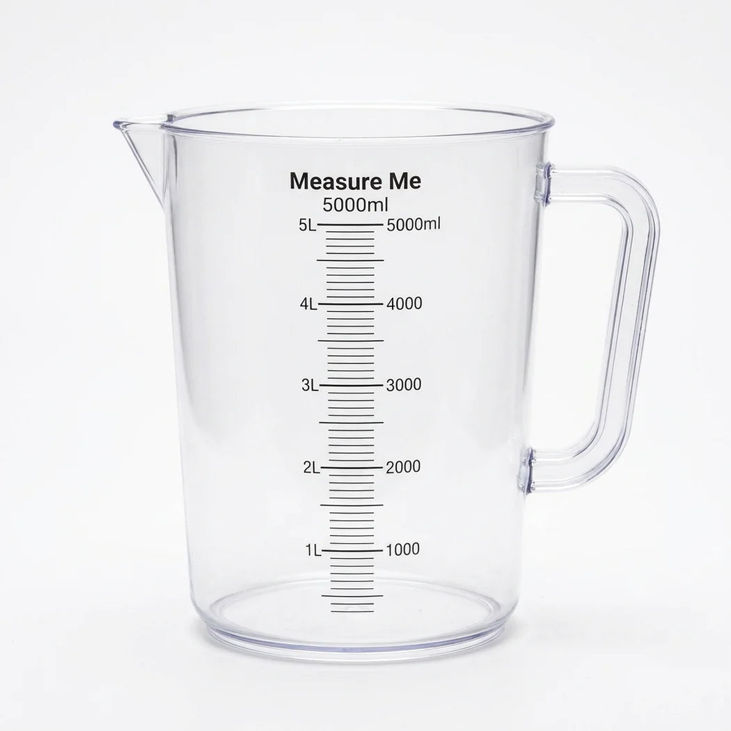 [DLW-GMC] DL Wholesale Measure Me 5000ml measuring cup with liter and ml markings