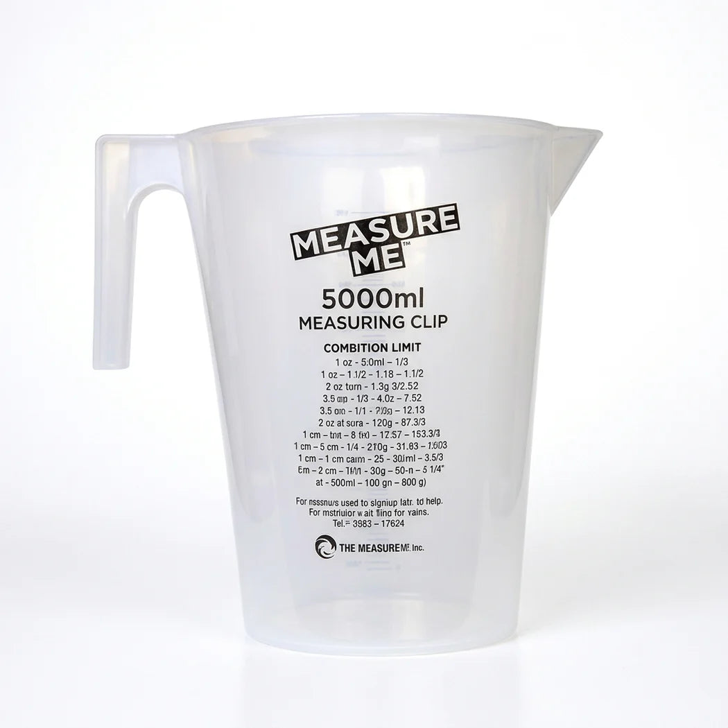 [DLW-GMC] DL Wholesale Measure Me 5000ml translucent plastic measuring cup with handle