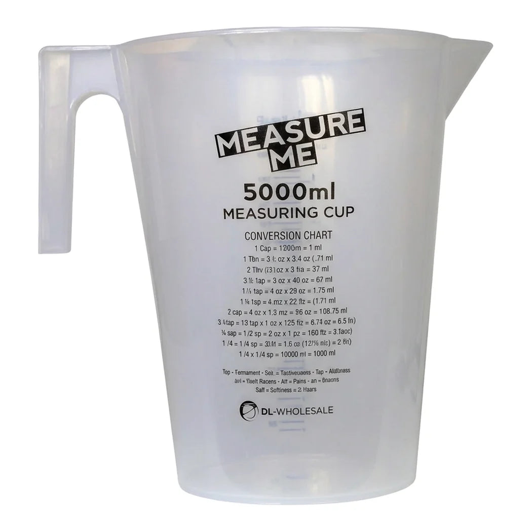 [DLW-GMC] DL Wholesale Measure Me 5000ml measuring cup with strengthened handle and spout