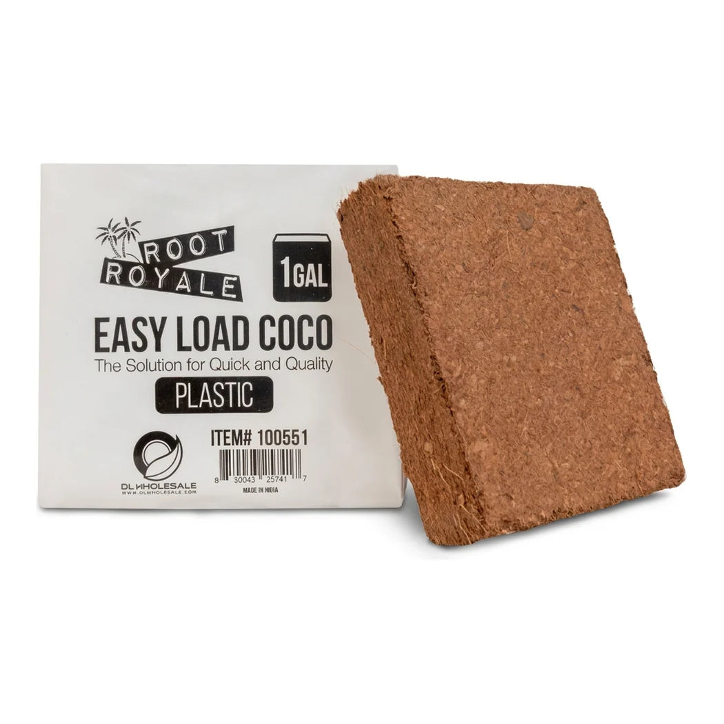 [DLW-GMC] Root Royale Easy Load Coco plastic grow bag with its compressed coco block