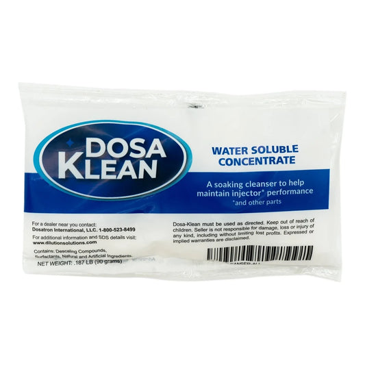 Dosatron DosaKlean water-soluble injector cleanser packet, .187 lb