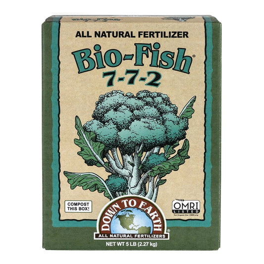 Down To Earth Bio-Fish 7-7-2 all natural fertilizer, 5 lb box
