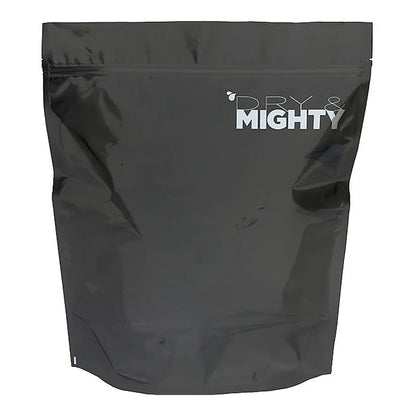 Dry & Mighty Black Bags Large (10 Pack) - black resealable barrier bag, large