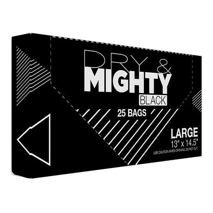 Dry & Mighty Black Bags Large (25 Pack) - retail carton, 25 bags